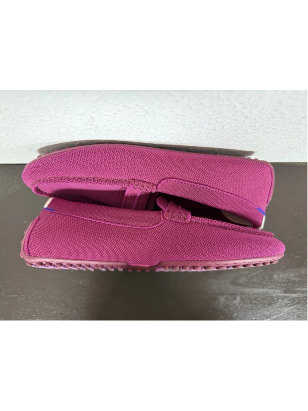 Rothy's The Driver Pink Knit Slip On Loafer Shoes Sz 10 Women Preppy Luxury Chic
